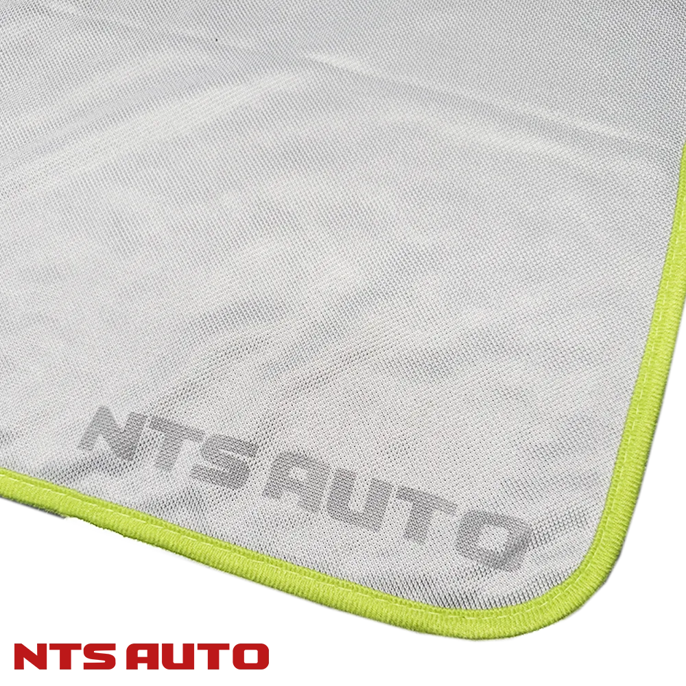 Полотенце из микрофибры для авто 50Х60см ЗЕЛЕНО-СЕРОЕ