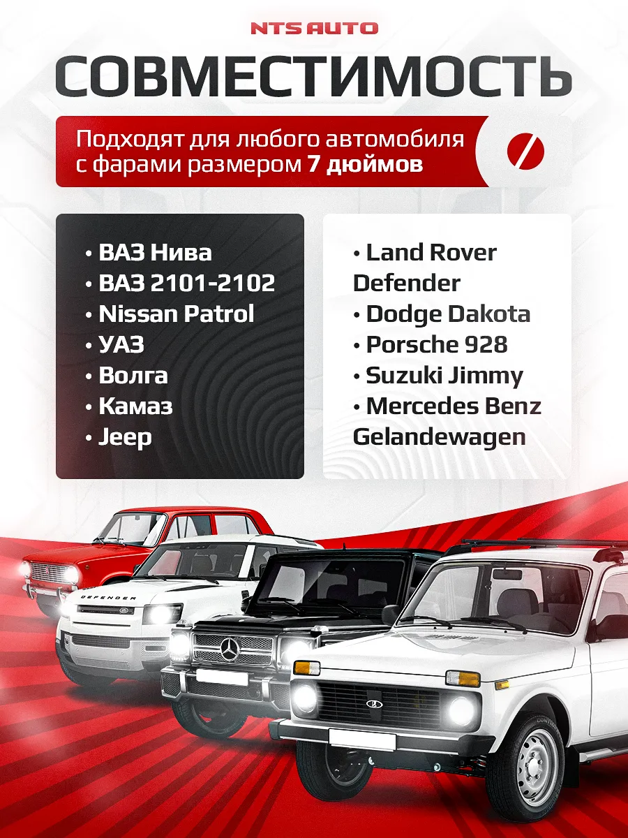 Фара диодная 7' круглая HP-HLD-03/02