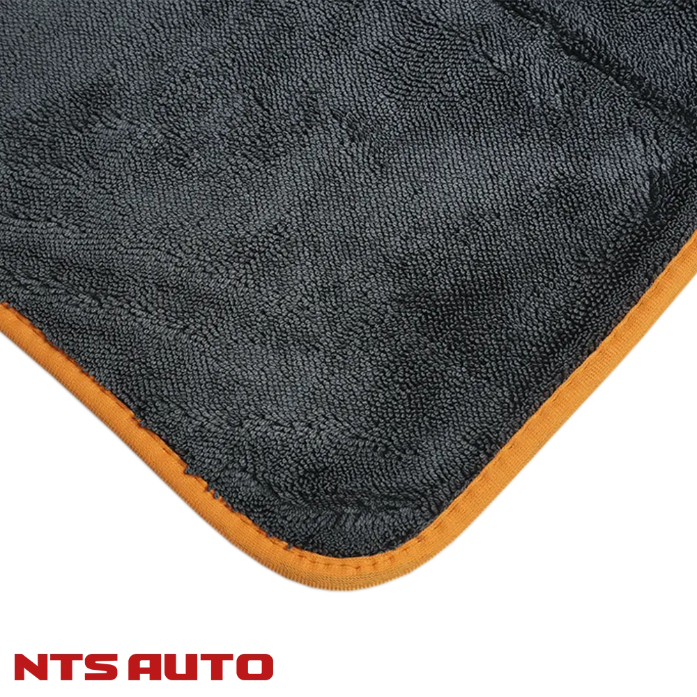 Полотенце из микрофибры для авто 50Х60см ОРАНЖЕВО-СЕРОЕ